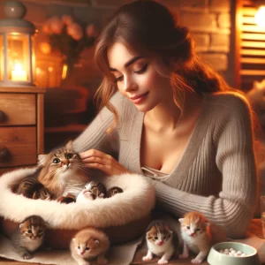 Cẩm nang chăm sóc mèo sau khi phối giống và sinh sản 4 cam nang cham soc cho meo me va meo con
