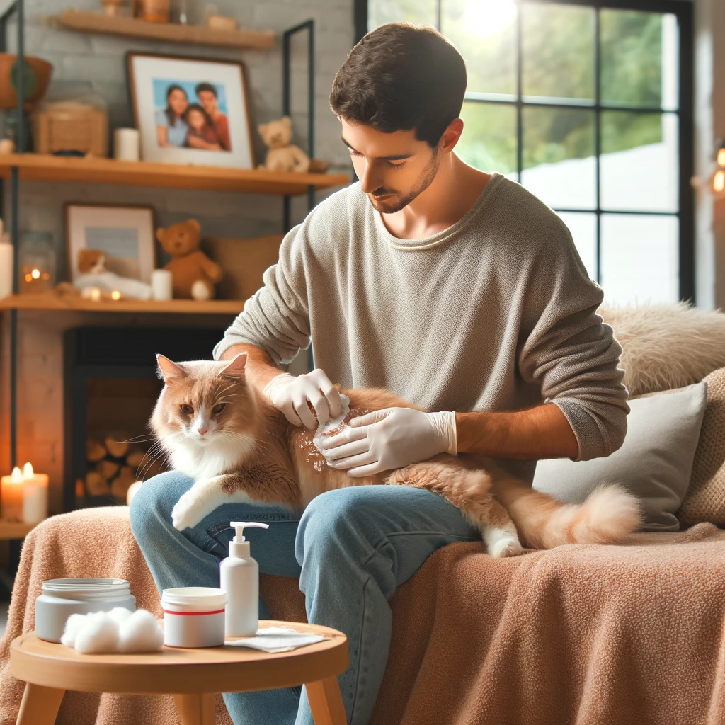 Bệnh Nấm Da ở Mèo và Cách Chữa Trị Hiệu Quả 3 chua tri nam da cua meo tai nha