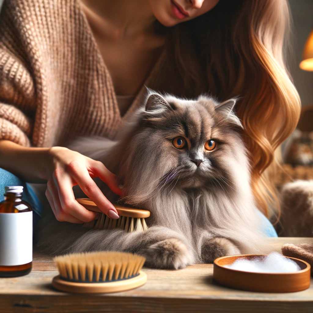 Cách Chăm Sóc Dưỡng Lông Cho Mèo Anh Lông Dài  2 duong long meo dep