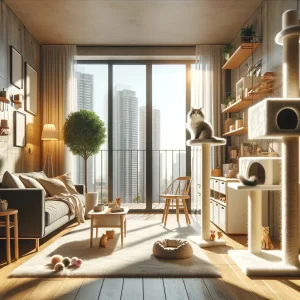 nuoi meo trong can ho chung cu cao tang